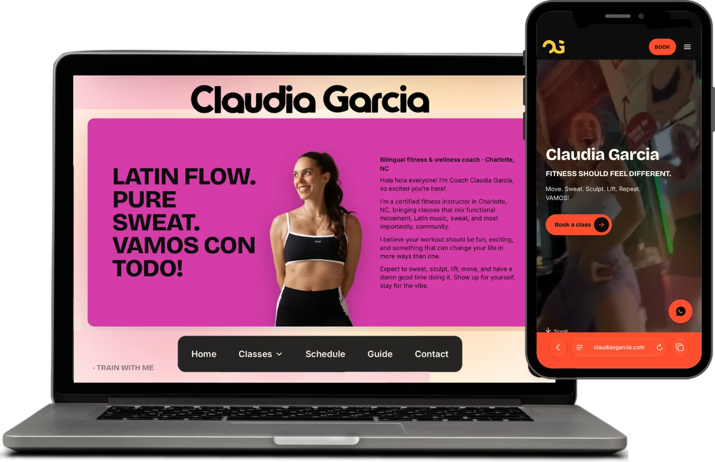 Claudia laptop mockup
